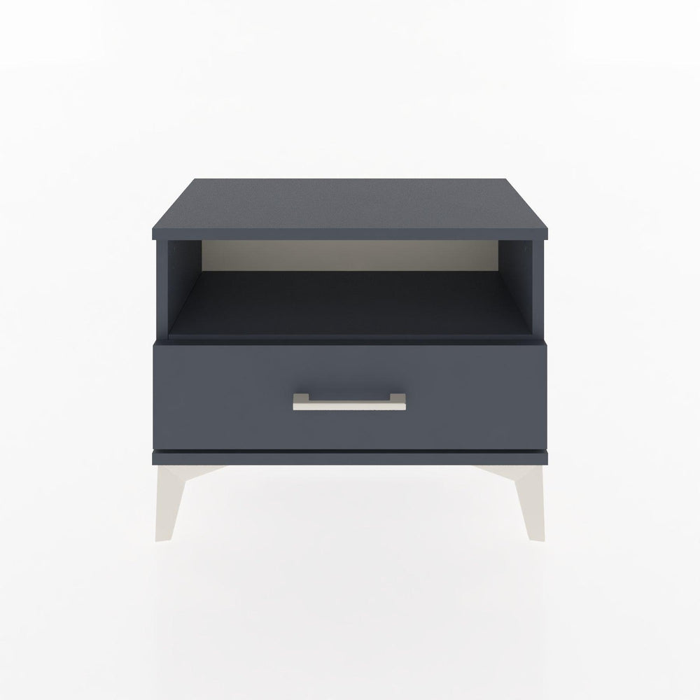 Woodntry Modular Nightstand Anthracite 60x30x36 cm with Drawers and Shelves CR4-2