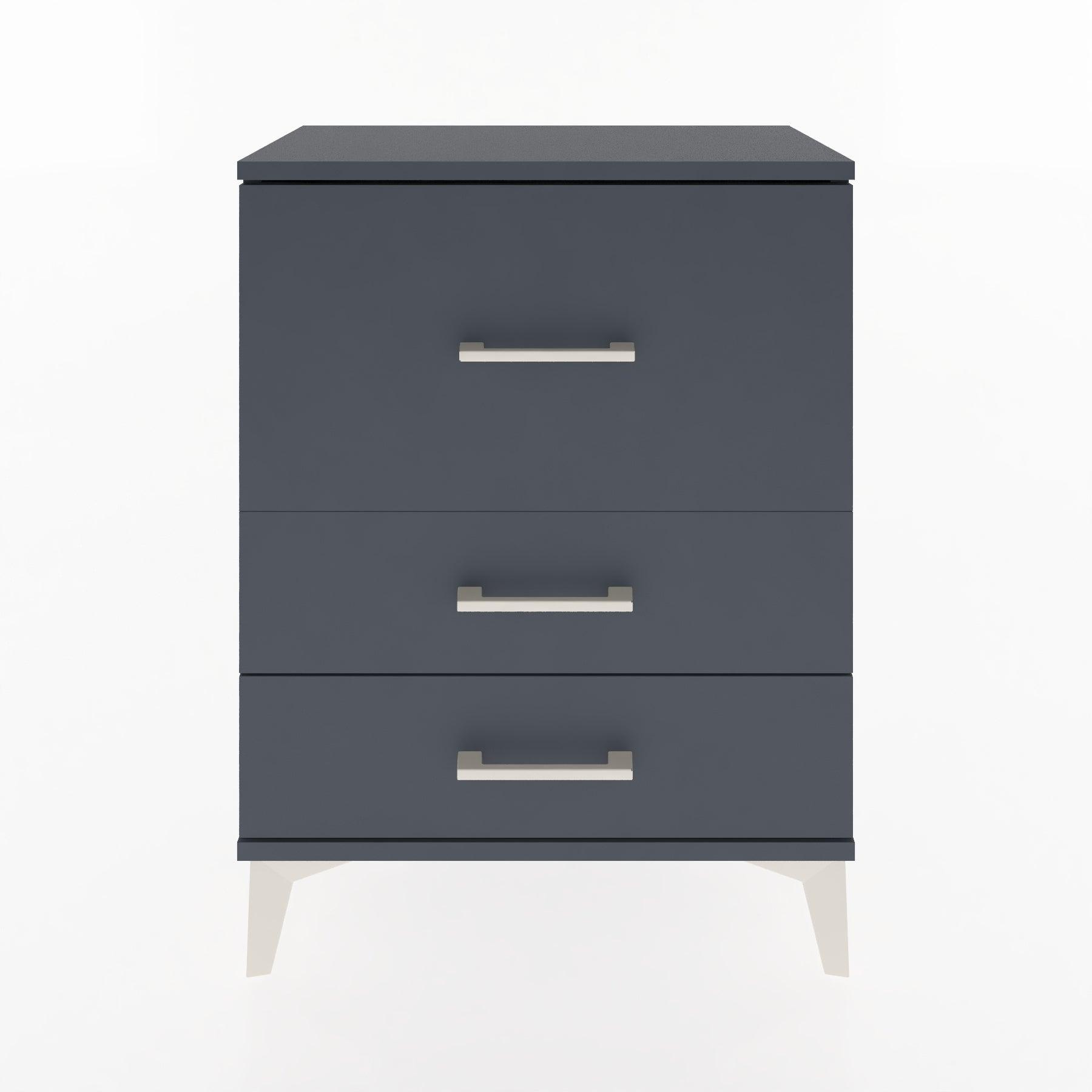 Woodntry Modular Nightstand Anthracite 60x30x68 cm Drawer C4-2