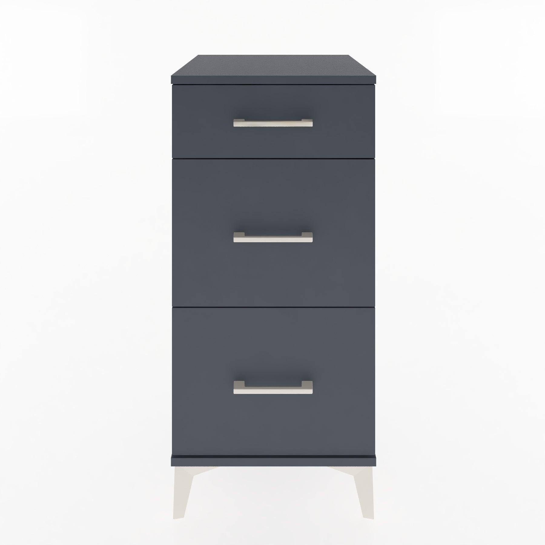 Woodntry Modular Nightstand Anthracite 44x44x84 cm Drawer C4-2