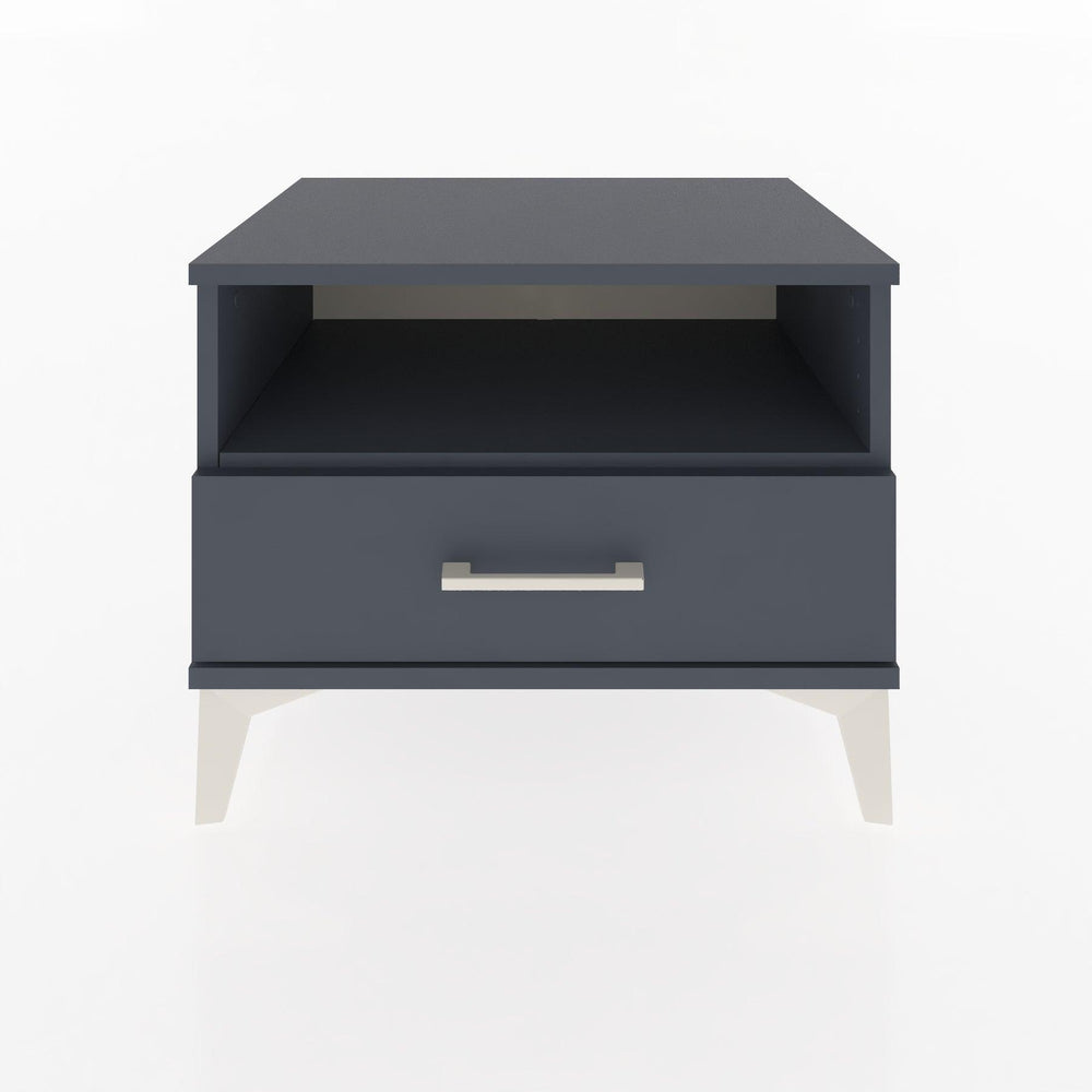 Woodntry Modüler Komodin Antrasit 60x44x68 cm Çekmeceli ve Raflı CR4-2