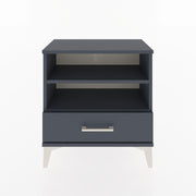 Woodntry Modular Nightstand Anthracite 60x30x52 cm with Drawers and Shelves CR4-2
