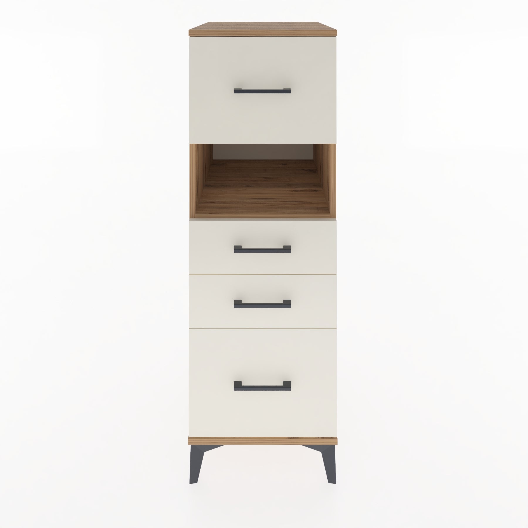 Woodntry Modular Cabinet Pine 44x59x122 cm with Drawers and Shelves CR104-3