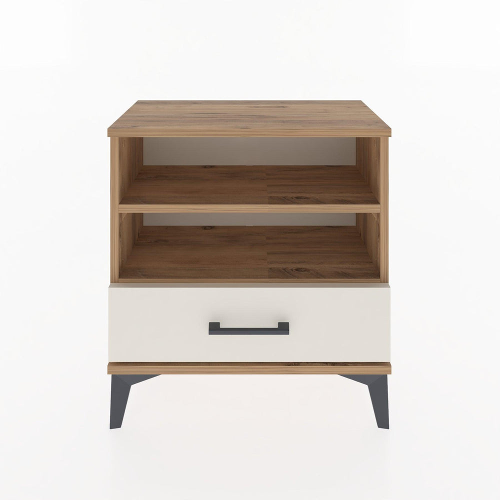 Woodntry Modular Nightstand Pine 60x30x52 cm with Drawers and Shelves CR4-3