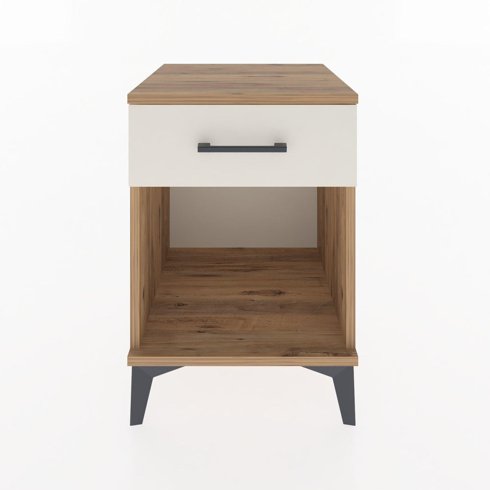 Woodntry Modular Nightstand Pine 44x44x52 cm with Drawers and Shelves CR4-3
