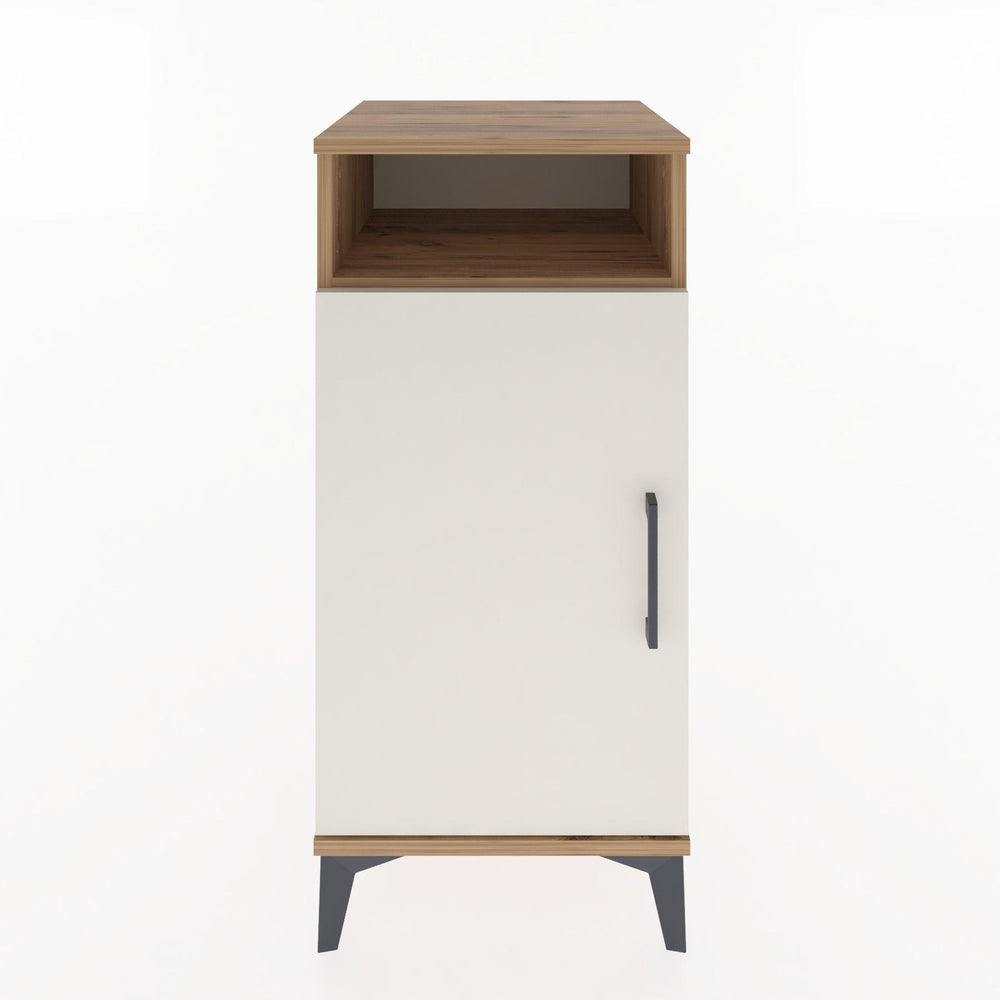 Woodntry Modular Nightstand Pine 44x44x84 cm with Cover and Shelf KR26-3