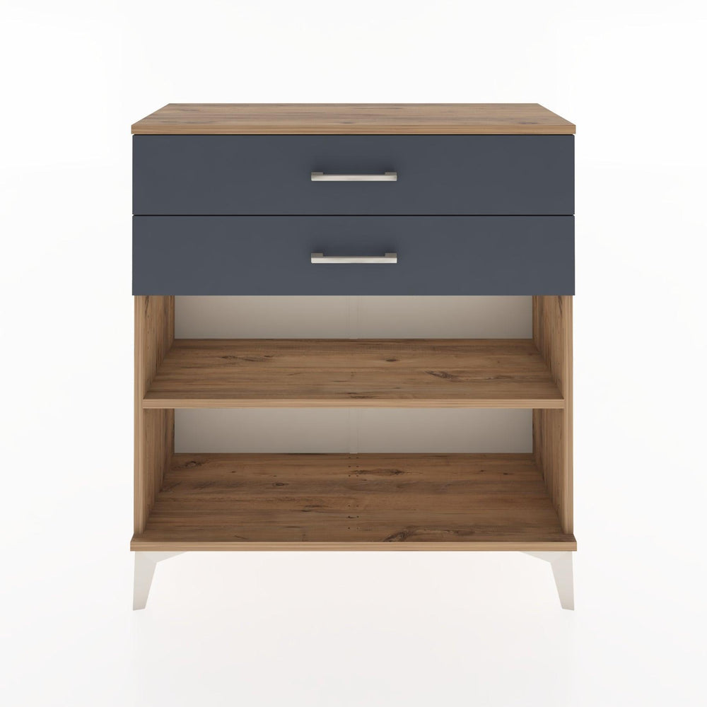 Woodntry Modular Dresser Pine 88x30x84 cm with Drawers and Shelves CR4-3