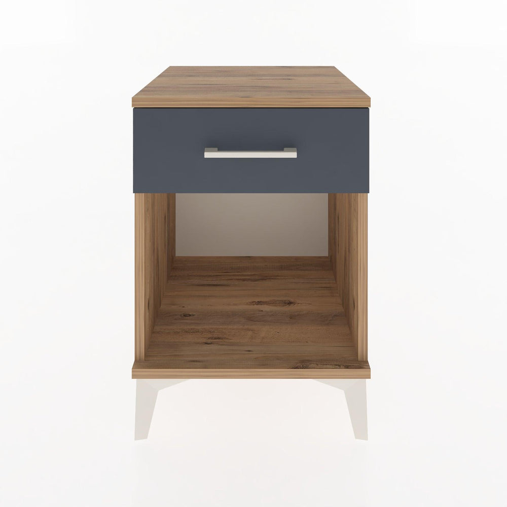 Woodntry Modular Nightstand Pine 44x44x52 cm with Drawers and Shelves CR4-3