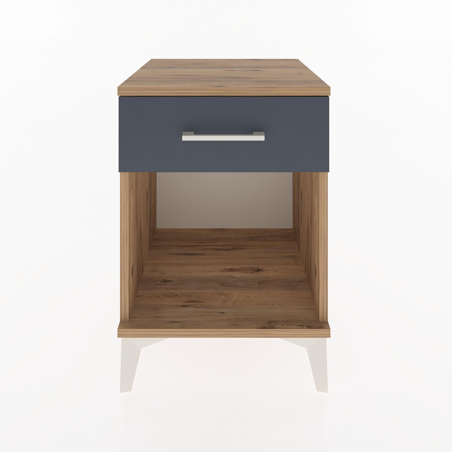 Woodntry Modular Nightstand Pine 44x44x52 cm with Drawers and Shelves CR4-3