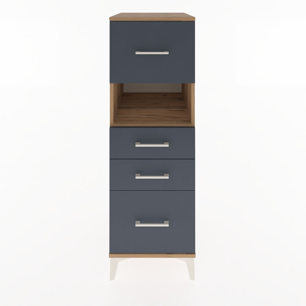 Woodntry Modular Cabinet Pine 44x59x122 cm with Drawers and Shelves CR104-3