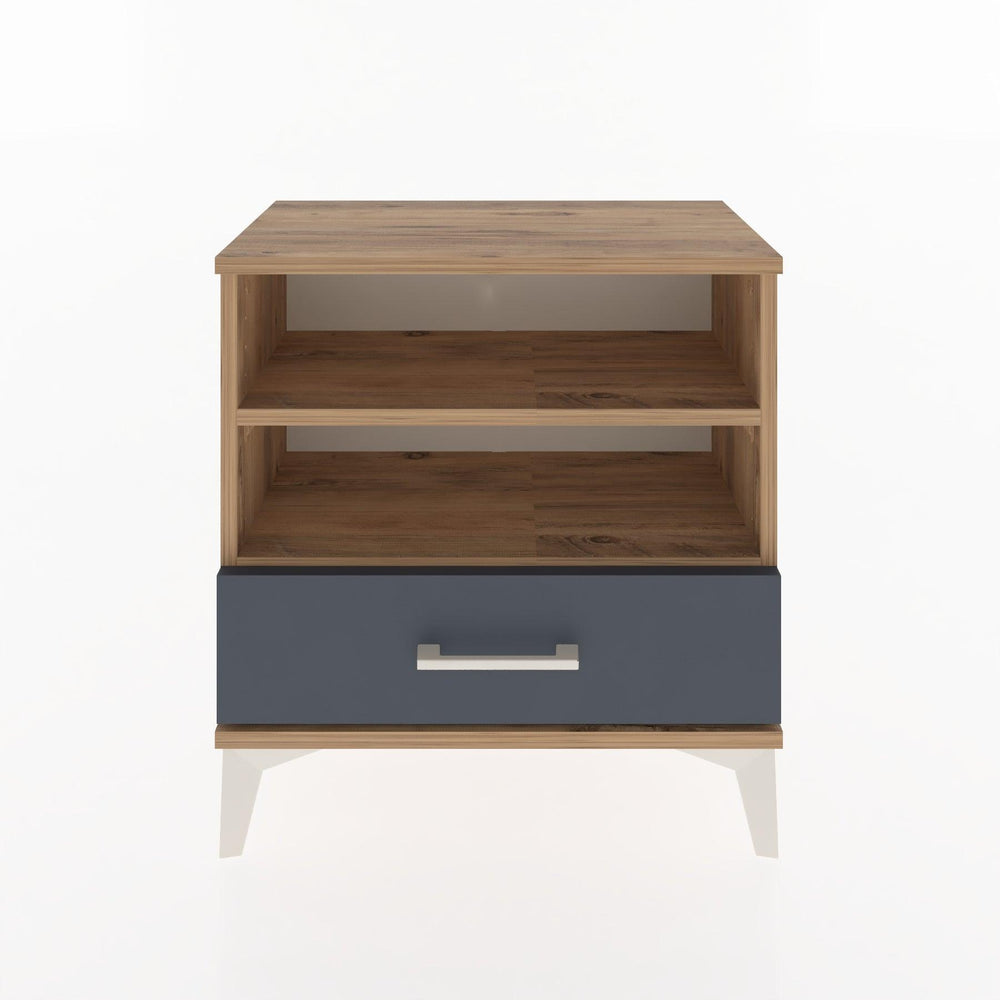 Woodntry Modular Nightstand Pine 60x30x52 cm with Drawers and Shelves CR4-3