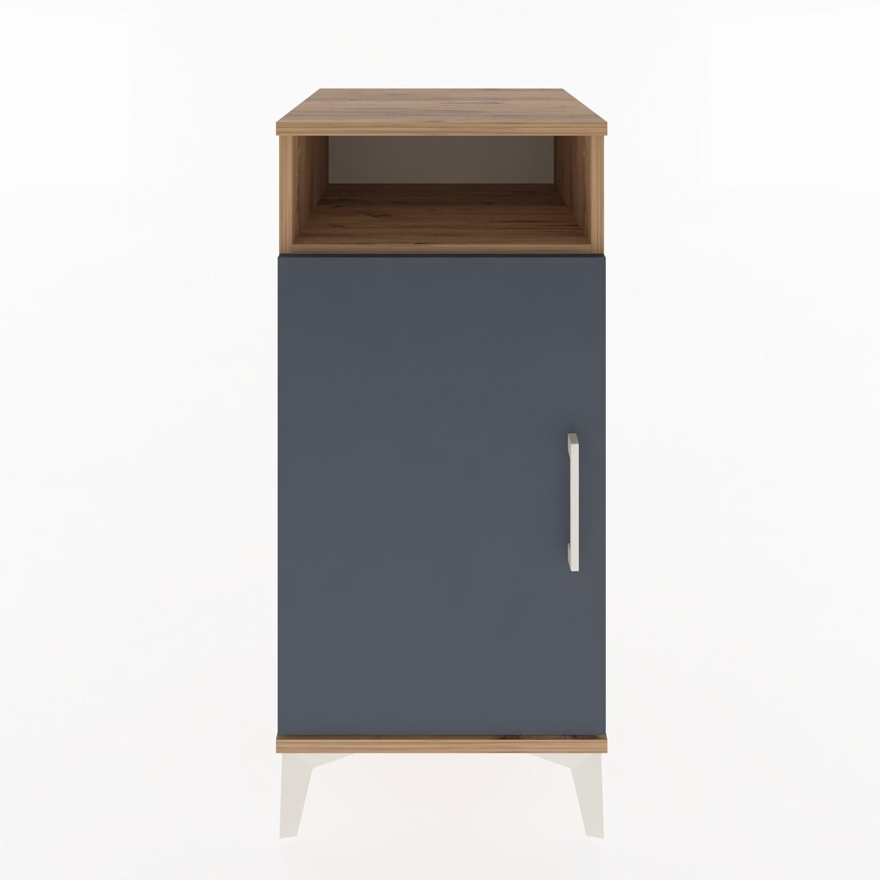 Woodntry Modular Nightstand Pine 44x44x84 cm with Cover and Shelf KR26-3