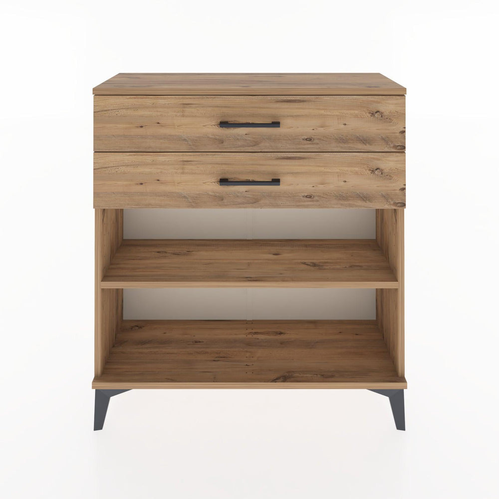 Woodntry Modular Dresser Pine 88x30x84 cm with Drawers and Shelves CR4-3