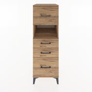 Woodntry Modüler Dolap Çam 44x30x122 cm Çekmeceli ve Raflı CR104-3