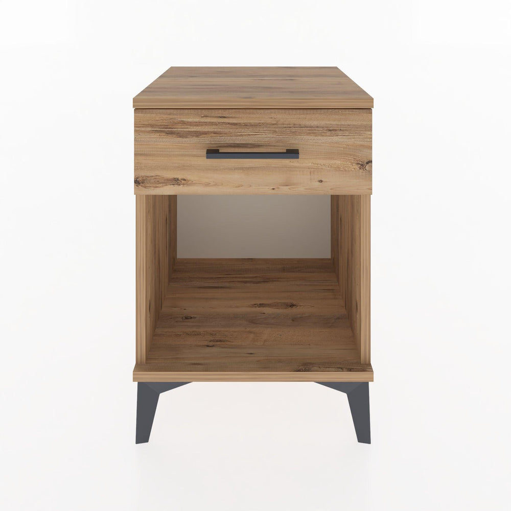 Woodntry Modular Nightstand Pine 44x44x52 cm with Drawers and Shelves CR4-3