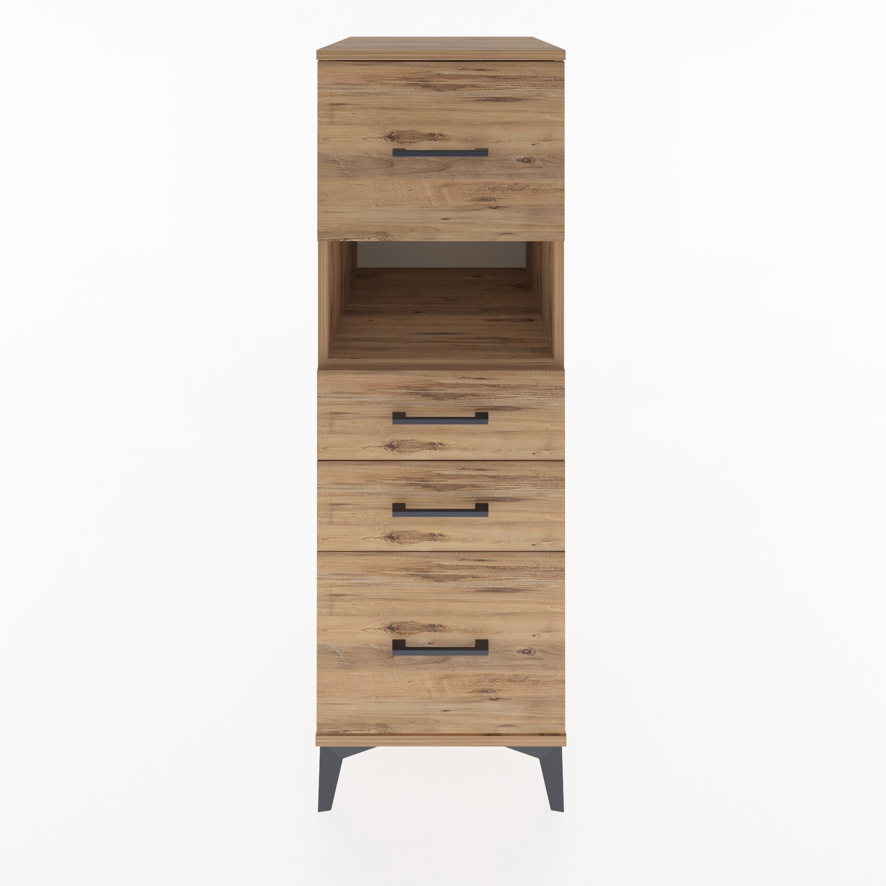 Woodntry Modular Cabinet Pine 44x59x122 cm with Drawers and Shelves CR104-3