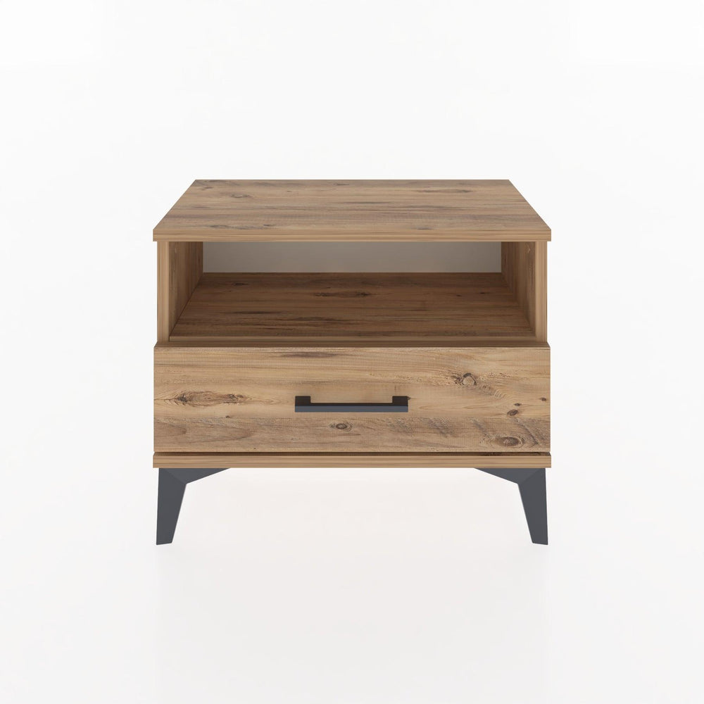 Woodntry Modular Nightstand Pine 60x30x36 cm with Drawers and Shelves CR4-3