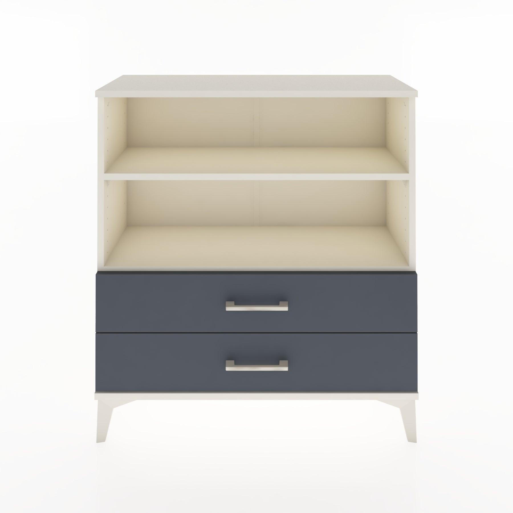 Woodntry Modular Dresser Moonstone 88x30x84 cm with Drawers and Shelves CR5-1