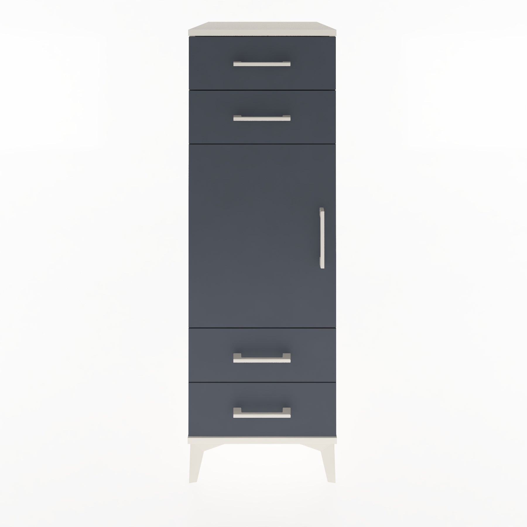 Woodntry Modular Cabinet Moonstone 44x59x122 cm with Doors and Drawers KC55-1