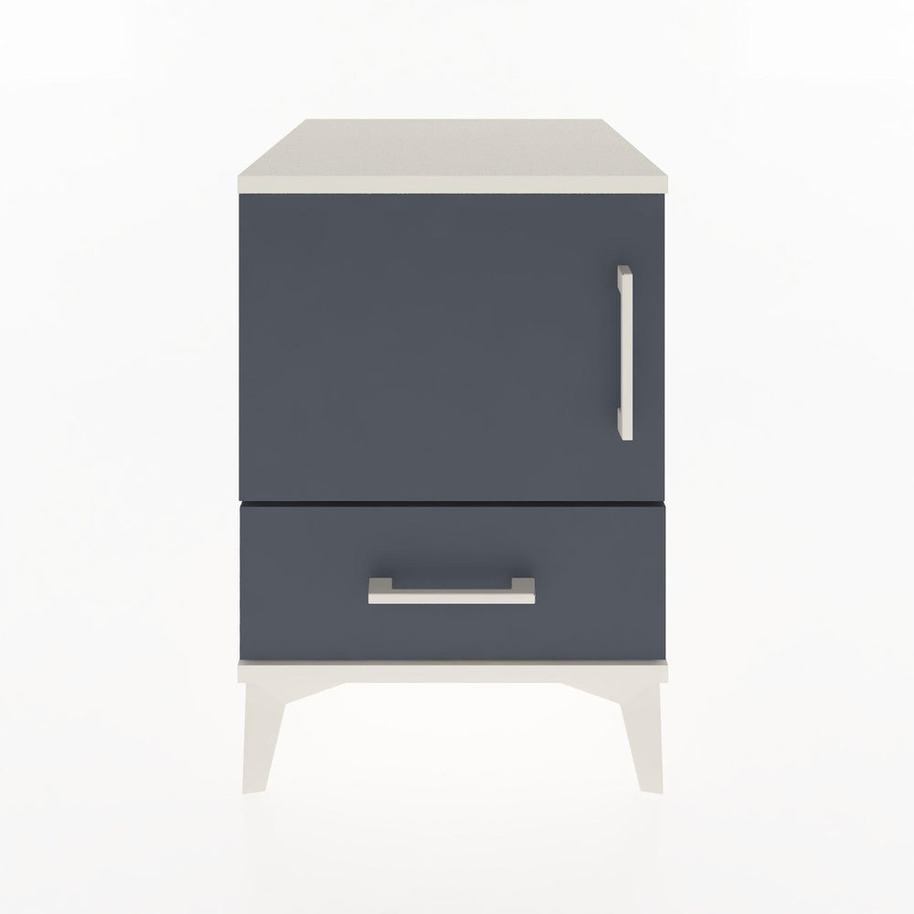 Woodntry Modular Nightstand Moonstone 44x44x52 cm with Cover and Drawer KC5-1