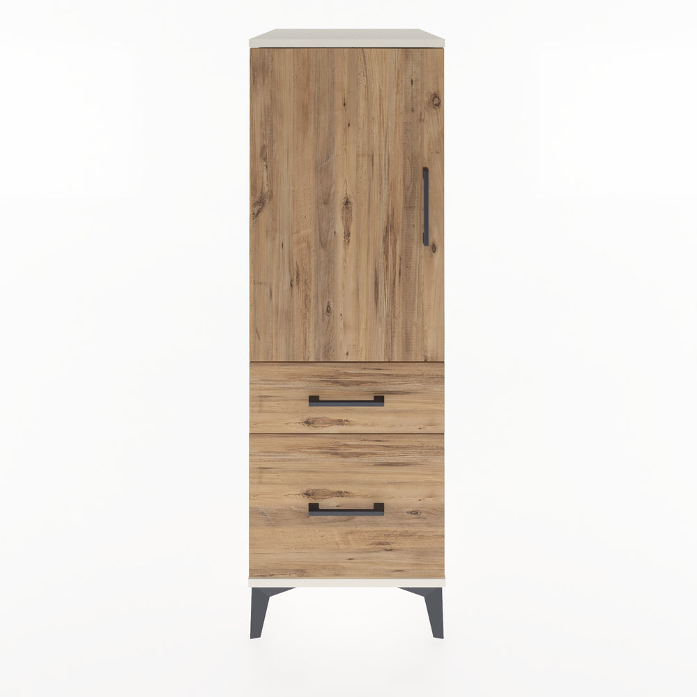 Woodntry Modular Cabinet Moonstone 44x59x122 cm with Doors and Drawers KC105-1