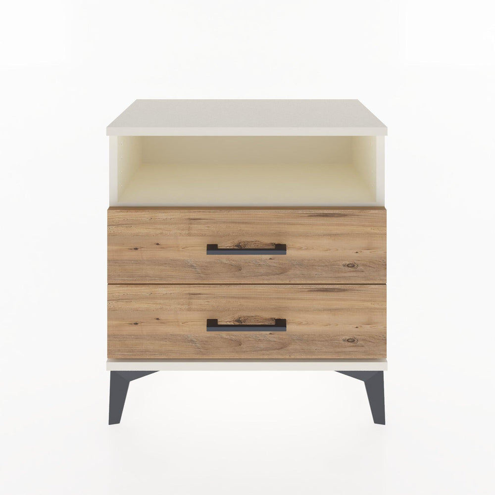 Woodntry Modüler Komodin Aytaşı 60x30x52 cm Çekmeceli ve Raflı CR5-1