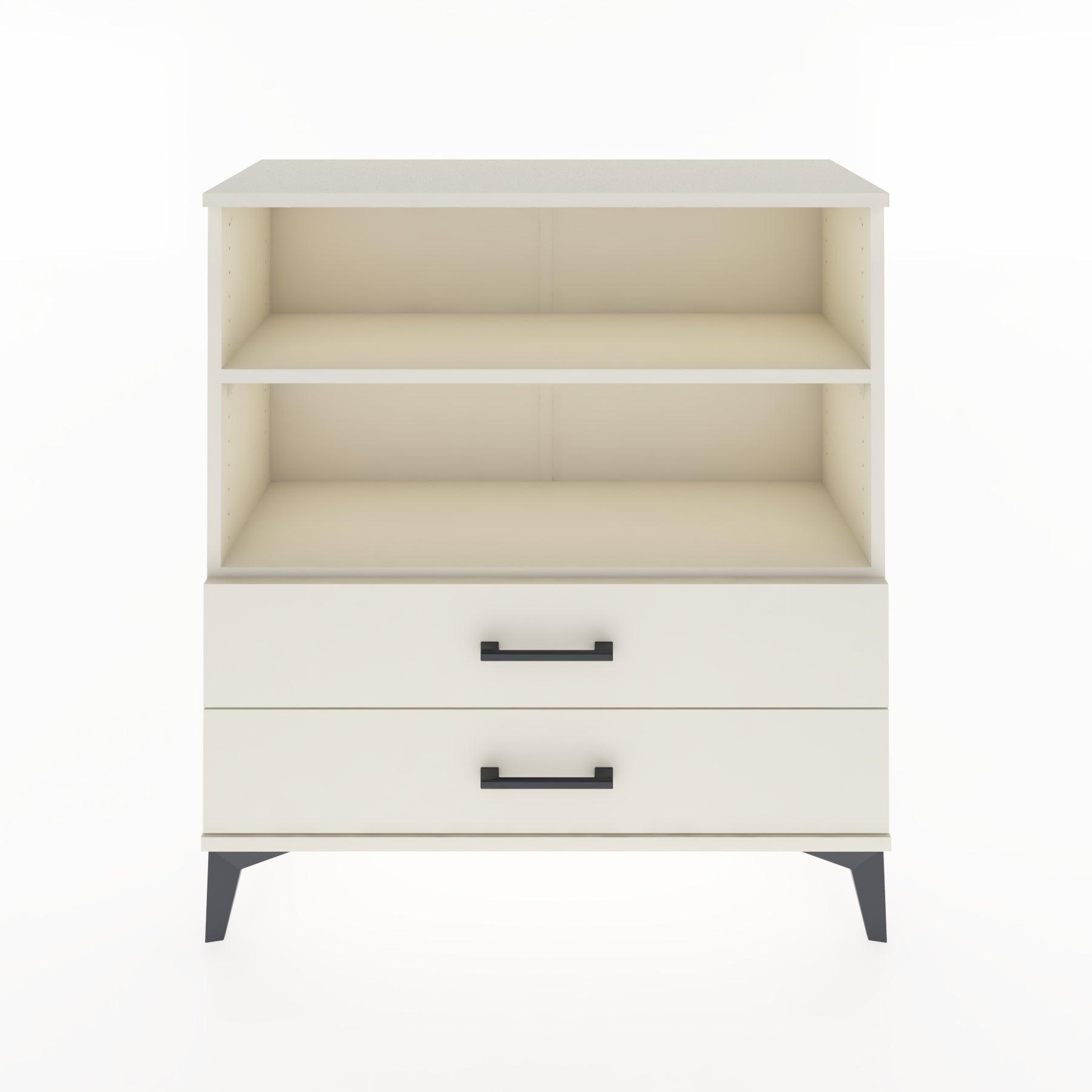 Woodntry Modular Dresser Moonstone 88x30x84 cm with Drawers and Shelves CR5-1