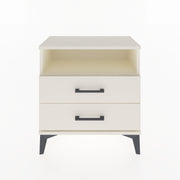 Woodntry Modular Nightstand Moonstone 60x30x52 cm with Drawer and Shelf CR5-1