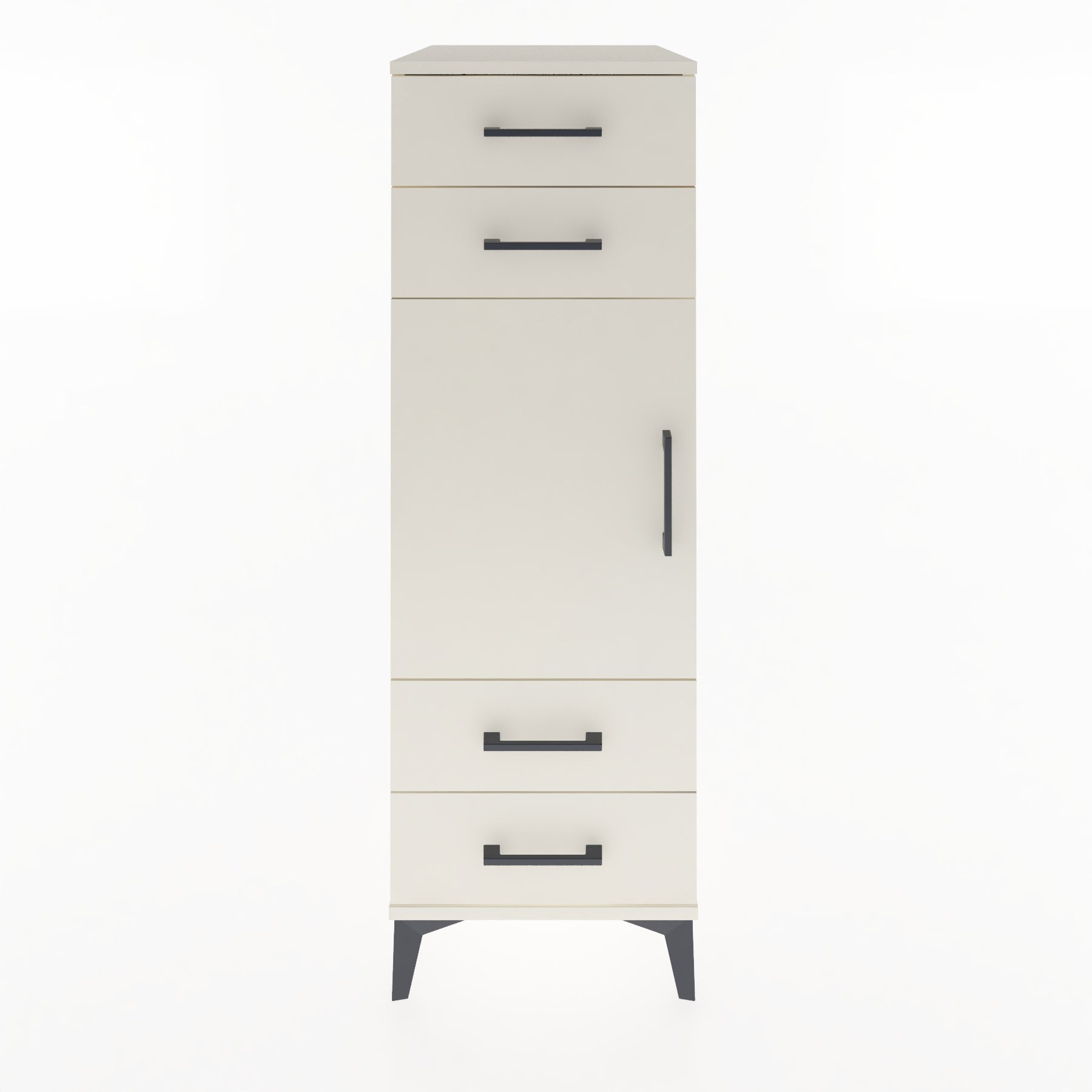 Woodntry Modular Cabinet Moonstone 44x59x122 cm with Doors and Drawers KC55-1