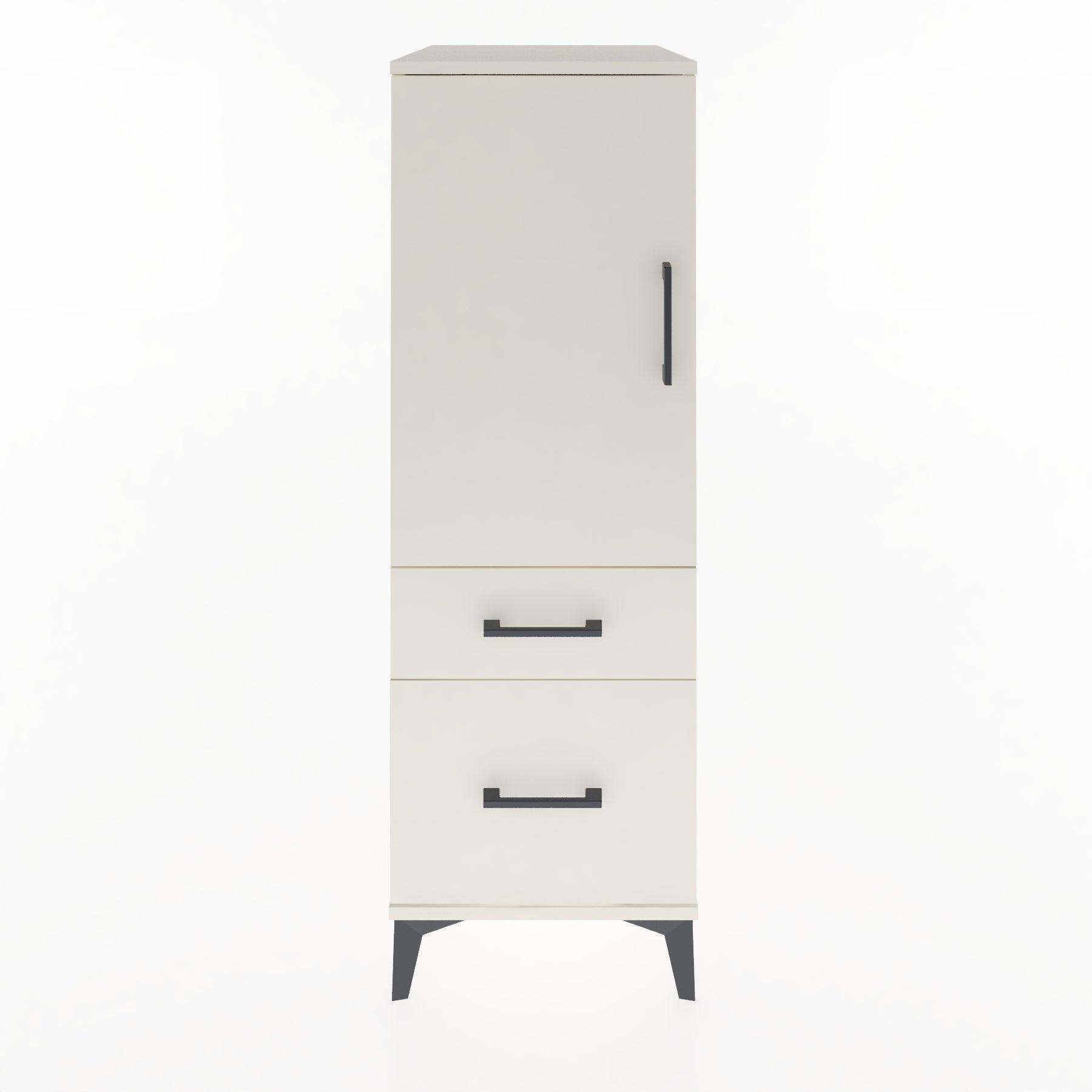 Woodntry Modular Cabinet Moonstone 44x30x122 cm with Doors and Drawers KC105-1