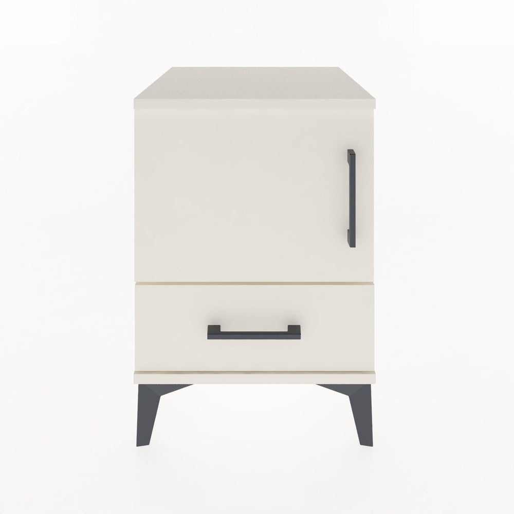 Woodntry Modular Nightstand Moonstone 44x44x52 cm with Cover and Drawer KC5-1