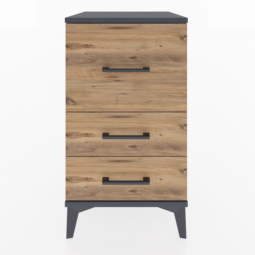 Woodntry Modular Nightstand Anthracite 44x44x68 cm Drawer C5-2