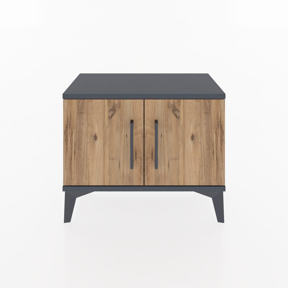 Woodntry Modular Nightstand Anthracite 60x30x36 cm with Lid K5-2