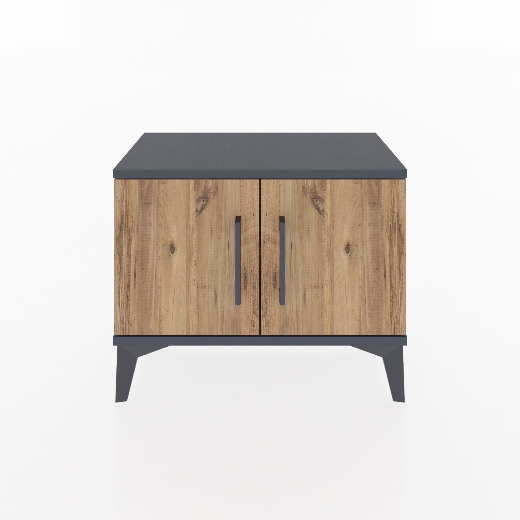 Woodntry Modular Nightstand Anthracite 60x30x36 cm with Lid K5-2