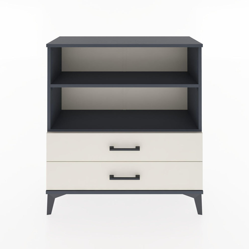 Woodntry Modular Dresser Anthracite 88x30x84 cm with Drawers and Shelves CR5-2