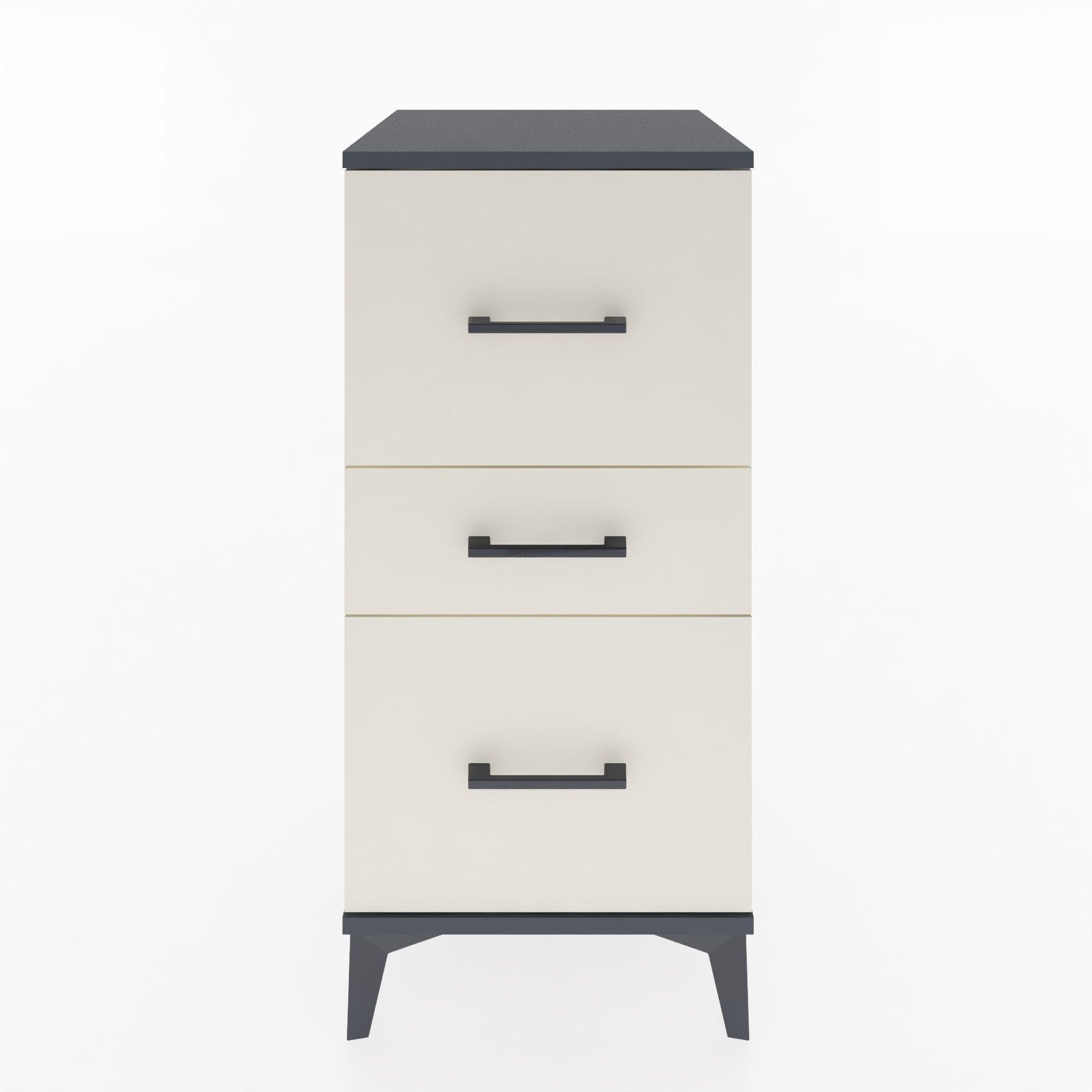 Woodntry Modular Nightstand Anthracite 44x44x84 cm Drawer C5-2