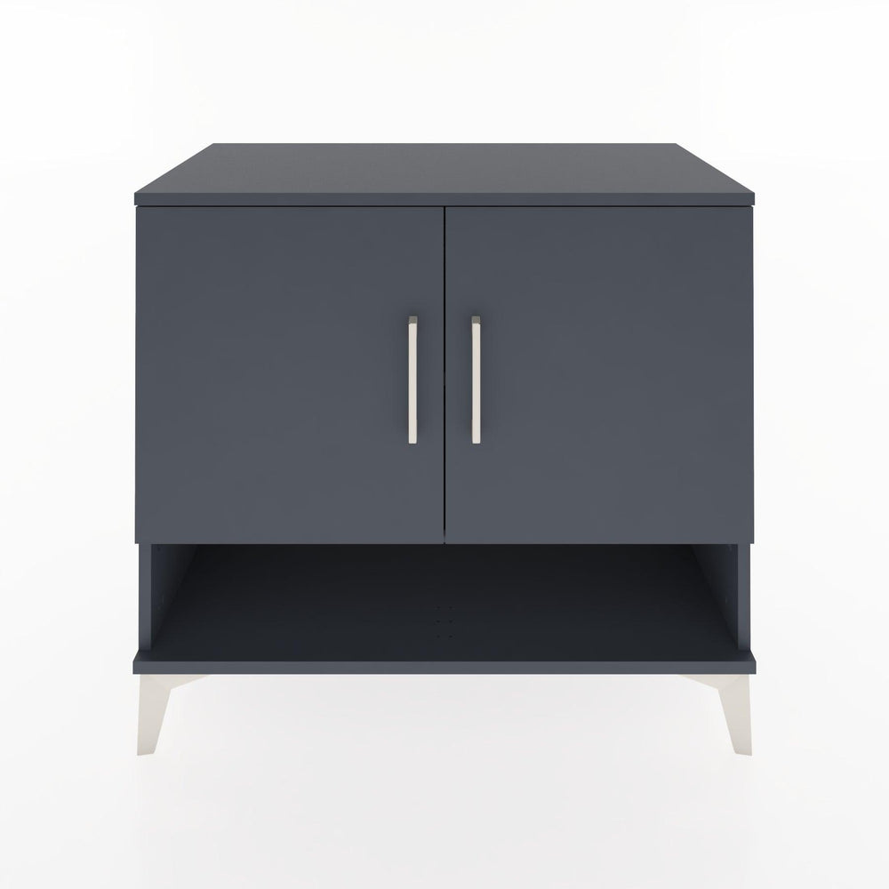 Woodntry Modüler Şifonyer Antrasit 88x44x68 cm Kapaklı ve Raflı KR5-2