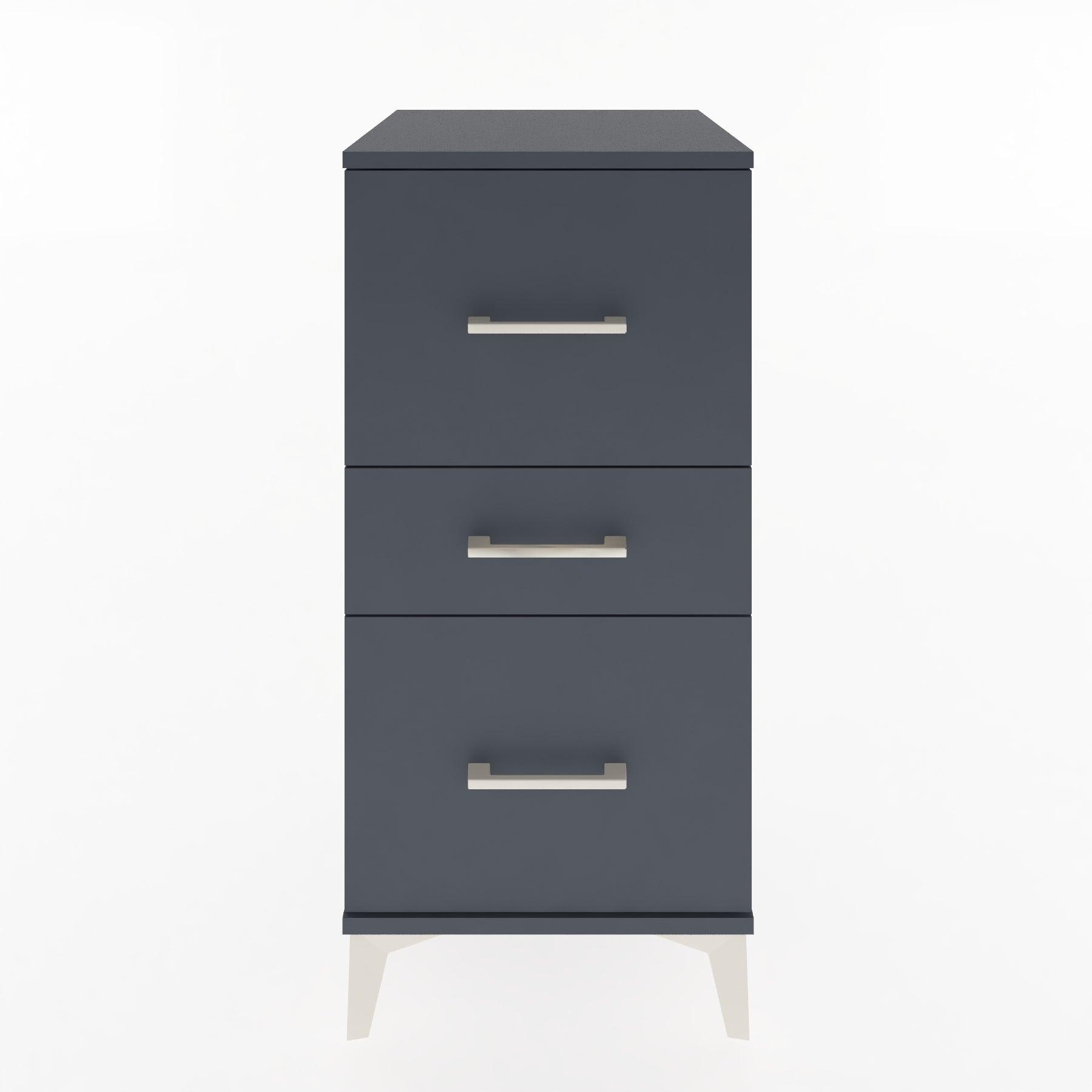 Woodntry Modular Nightstand Anthracite 44x44x84 cm Drawer C5-2