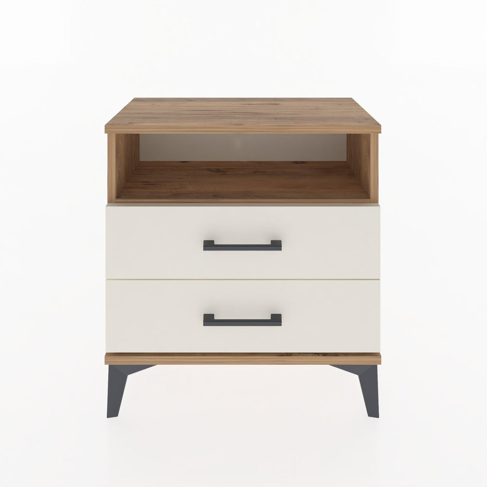 Woodntry Modular Nightstand Pine 60x30x52 cm with Drawers and Shelves CR5-3