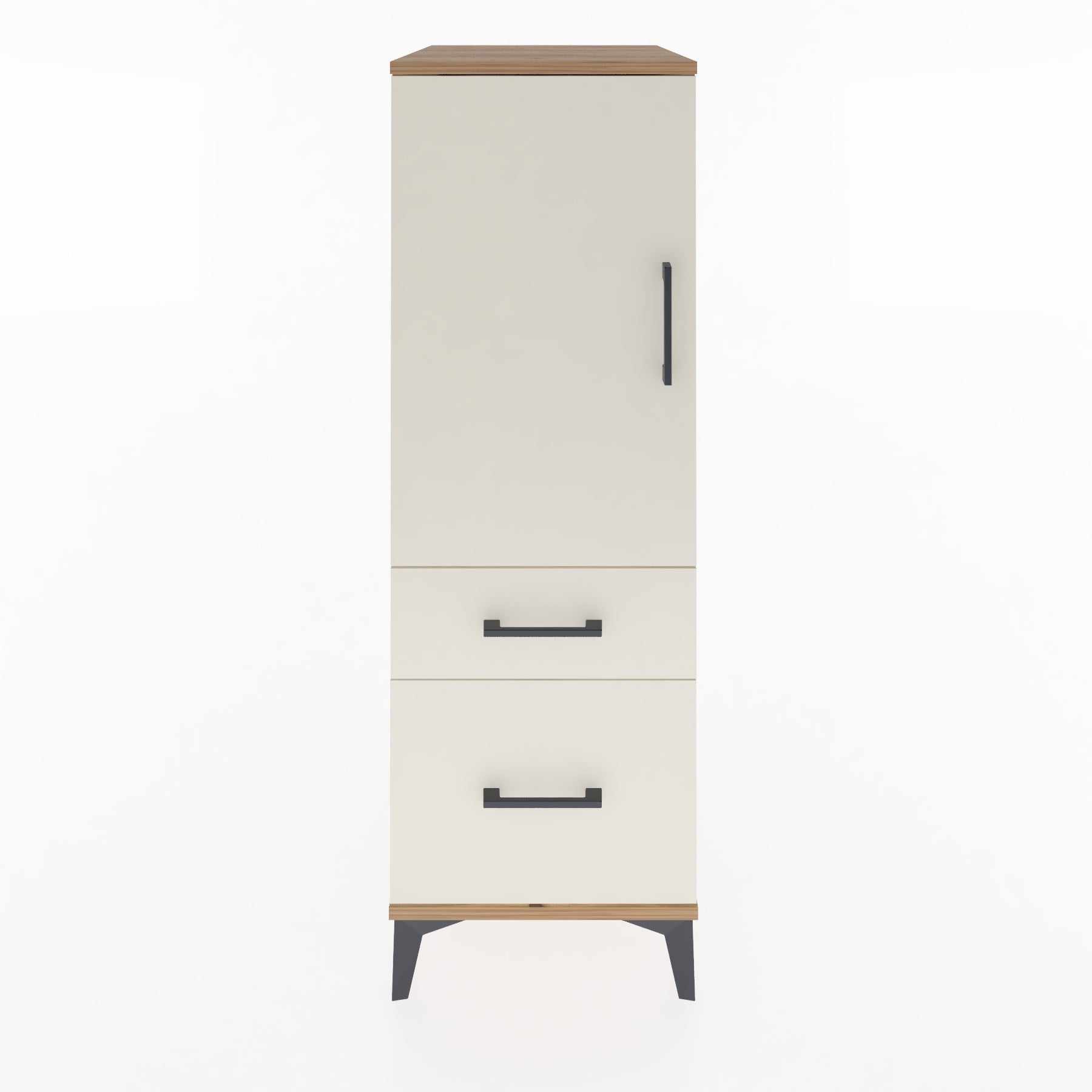 Woodntry Modular Cabinet Pine 44x59x122 cm with Doors and Drawers KC105-3