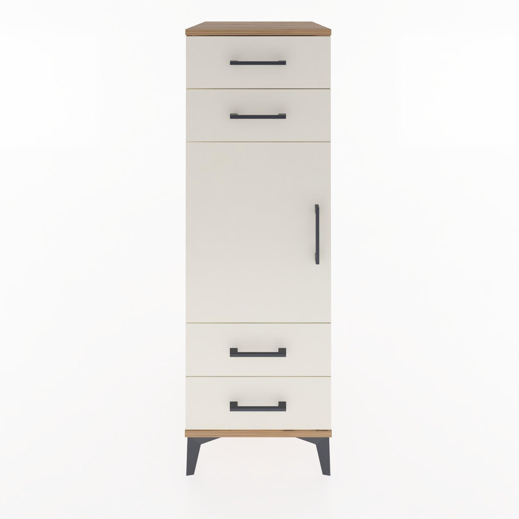 Woodntry Modular Cabinet Pine 44x30x122 cm with Doors and Drawers KC55-3