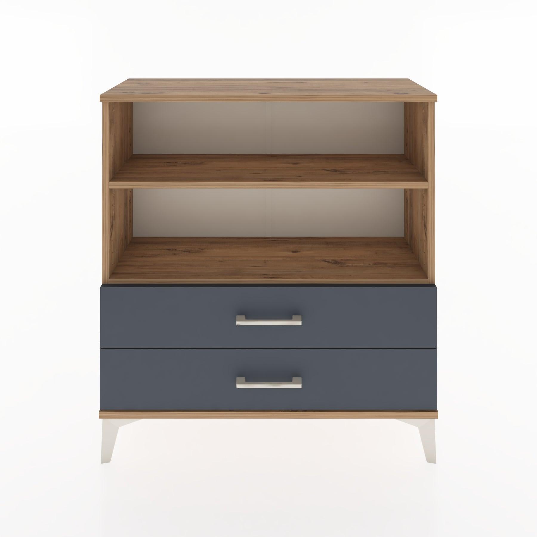 Woodntry Modular Dresser Pine 88x30x84 cm with Drawers and Shelves CR5-3