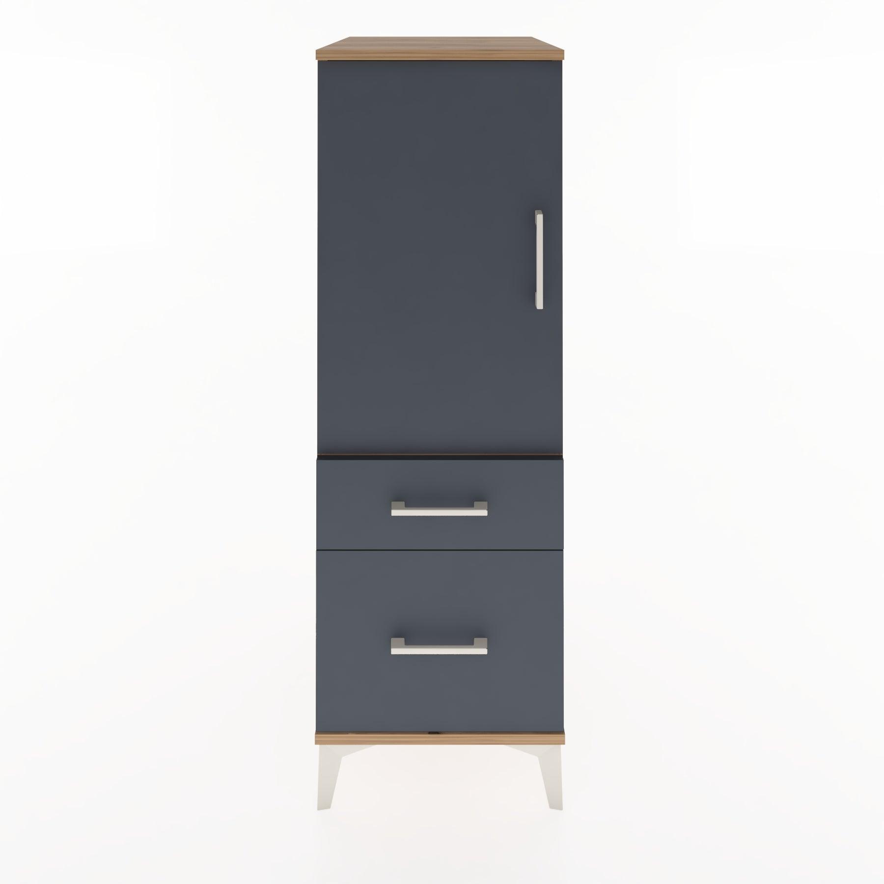 Woodntry Modular Cabinet Pine 44x30x122 cm with Doors and Drawers KC5-3