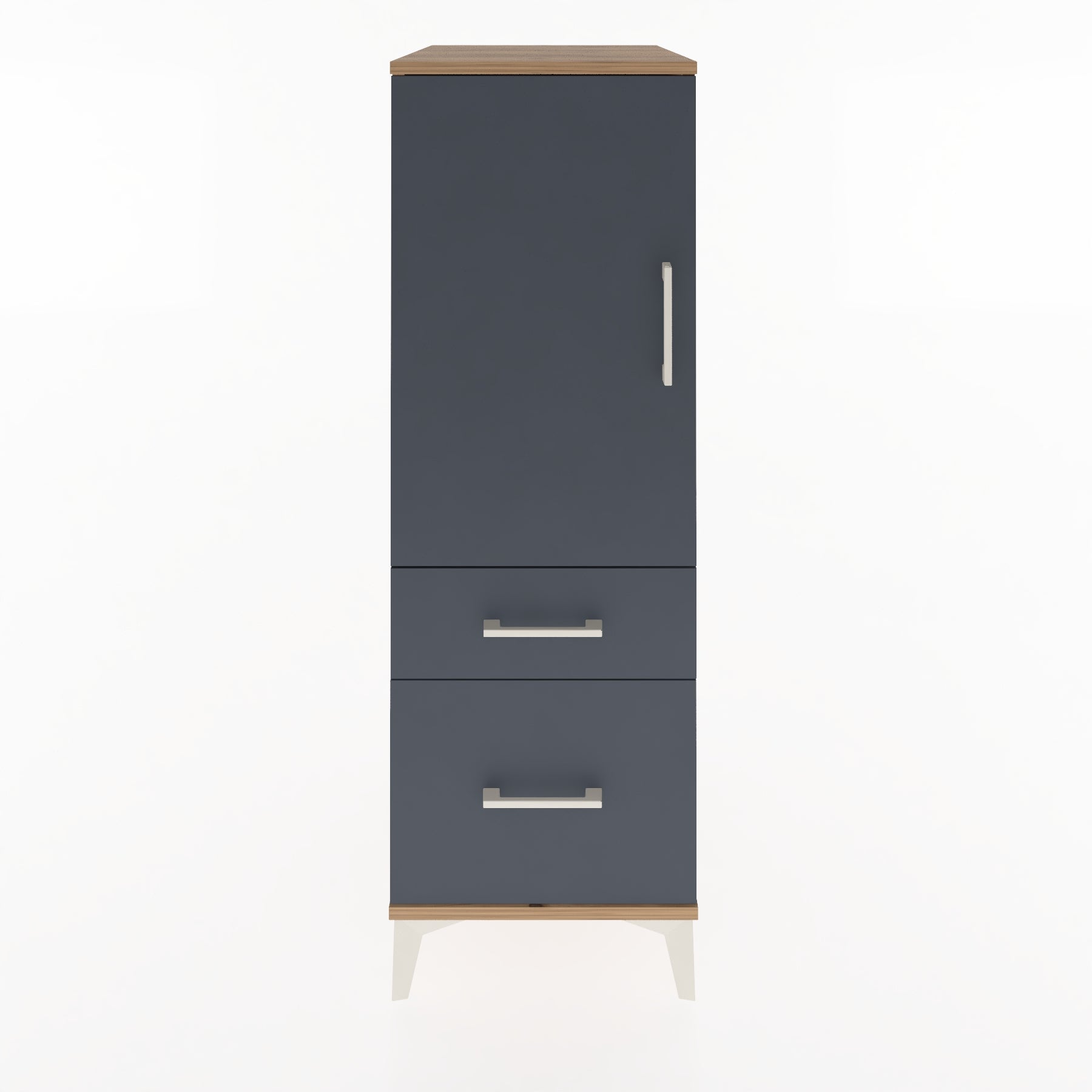Woodntry Modular Cabinet Pine 44x59x122 cm with Doors and Drawers KC105-3