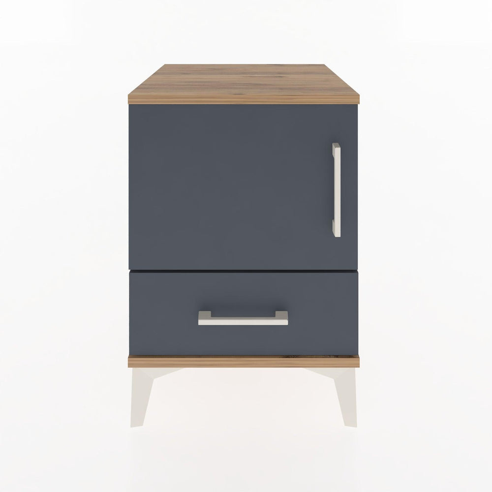 Woodntry Modular Nightstand Pine 44x44x52 cm with Cover and Drawer KC5-3