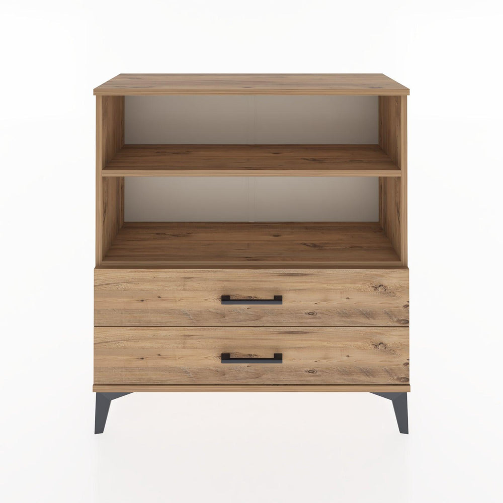Woodntry Modular Dresser Pine 88x30x84 cm with Drawers and Shelves CR5-3