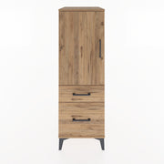 Woodntry Modüler Dolap Çam 44x30x122 cm Kapaklı ve Çekmeceli KC105-3