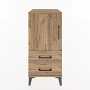 Woodntry Modular Nightstand Pine 44x44x84 cm with Cover and Drawer KC27-3