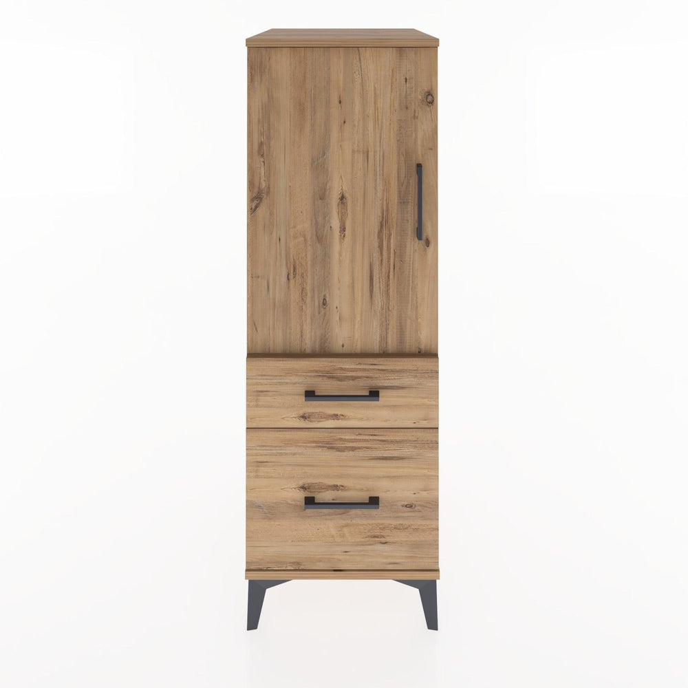 Woodntry Modular Cabinet Pine 44x30x122 cm with Doors and Drawers KC5-3