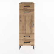 Woodntry Modular Cabinet Pine 44x30x122 cm with Doors and Drawers KC55-3