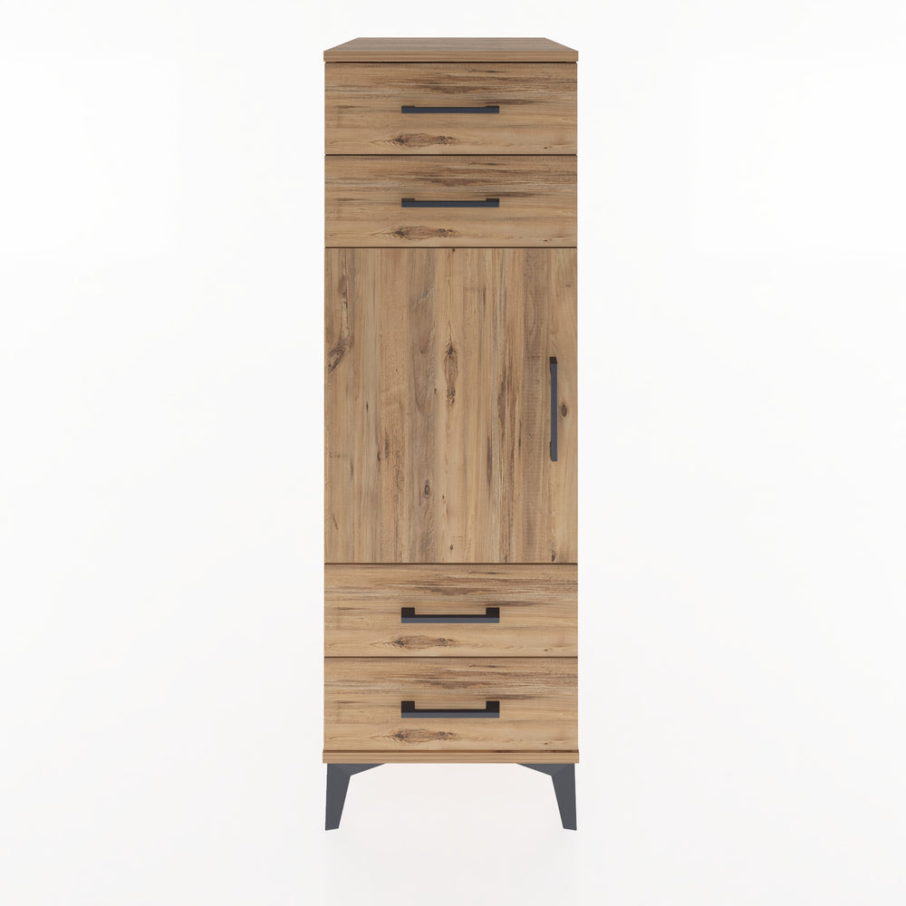 Woodntry Modular Cabinet Pine 44x59x122 cm with Doors and Drawers KC55-3